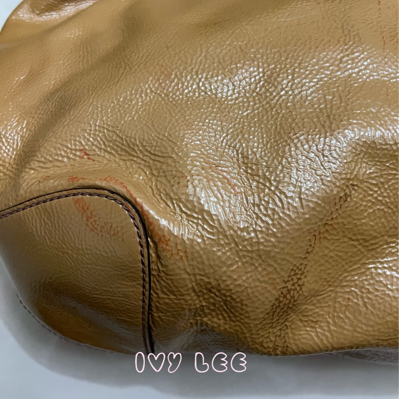 Gucci 漆皮 Soho 鏈條流蘇 326706 奶茶棕 咖啡 肩背包 手提包 二手精品-25