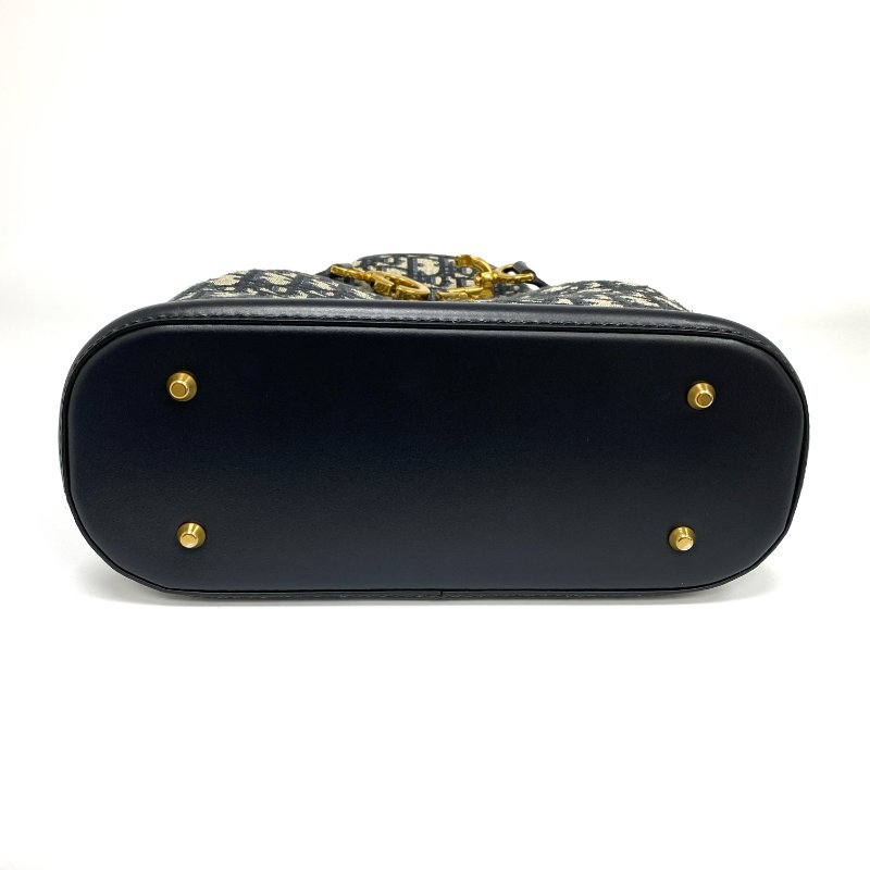 △ Christian Dior 迪奧 C'est Dior bag Navy Dior Oblique Jacquard Canvas 2way Bucket Bag 深藍色提花帆布兩用水桶袋 - 247024502-10