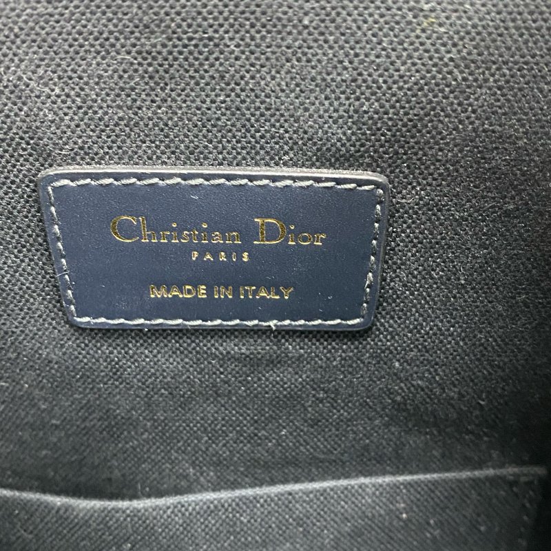 △ Christian Dior 迪奧 C'est Dior bag Navy Dior Oblique Jacquard Canvas 2way Bucket Bag 深藍色提花帆布兩用水桶袋 - 247024502-16