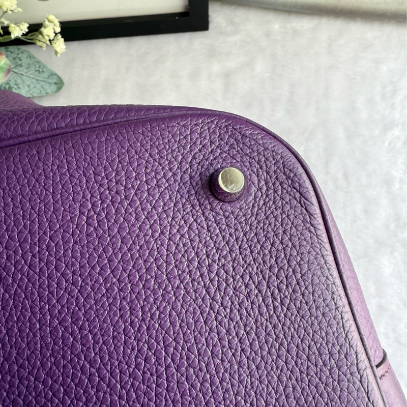 Hermes Picotin Lock 22cm MM手提水桶包(海葵紫)-10