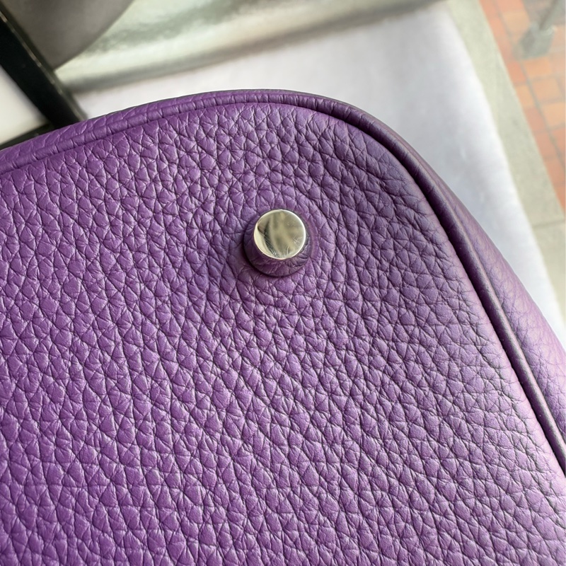Hermes Picotin Lock 22cm MM手提水桶包(海葵紫)-13