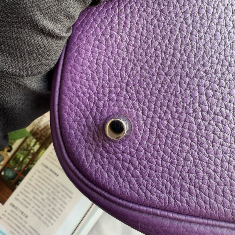 Hermes Picotin Lock 22cm MM手提水桶包(海葵紫)-14