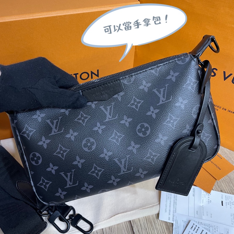 新款Lv黑老花麻將包（台灣專櫃購入、配件完整齊全❗️)-6