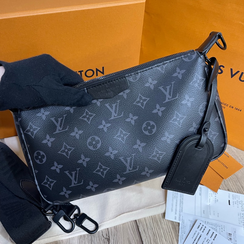 新款Lv黑老花麻將包（台灣專櫃購入、配件完整齊全❗️)-10