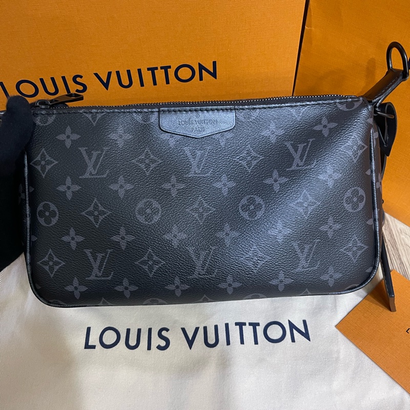 新款Lv黑老花麻將包（台灣專櫃購入、配件完整齊全❗️)-12