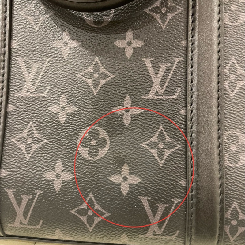 Louis Vuitton路易威登 Sac Plat Horizontal Zippe黑色老花帆布皮革拼接公事包 手提包 斜背包M45265-38
