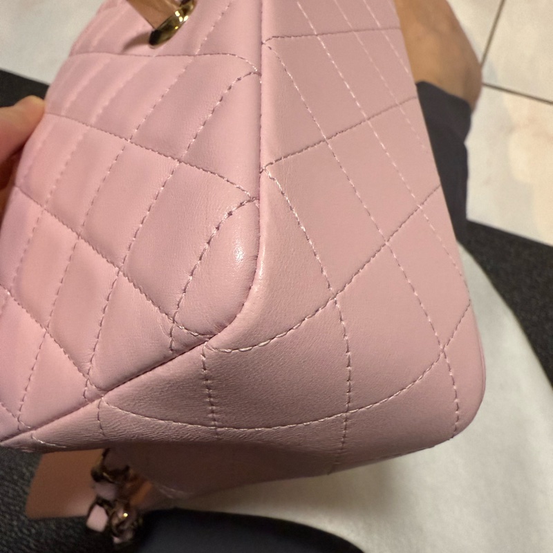 Chanel CF20 櫻花粉金 晶片款 full set-6