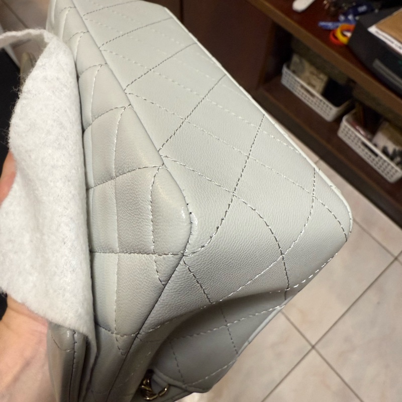 Chanel CF20 氣質灰金 晶片款-12