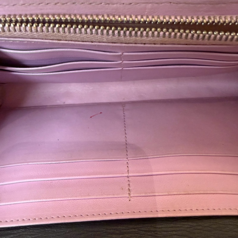 「JL精品代購」Dior 桃紅色 lady Dior 小羊皮 黛妃菱格鏈條woc （有原品牌盒子）-21