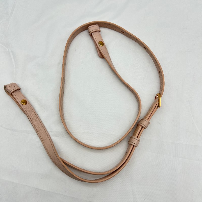 DELVAUX 淡粉全皮 brillant 橫版East West 斜背包/手提包/晚宴包-11