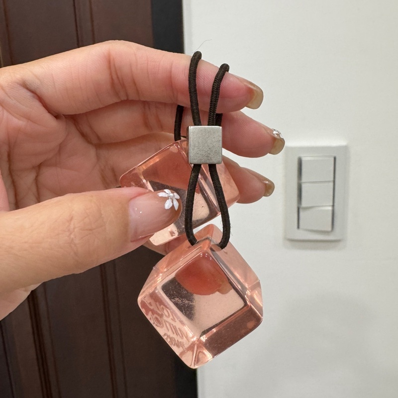 Louis Vuitton LV 絕版Cube 壓克力 髮圈 髮飾-5