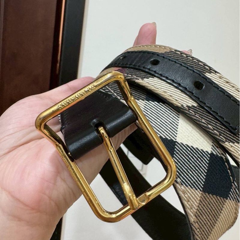 BURBERRY 經典格紋 皮帶 腰帶-21