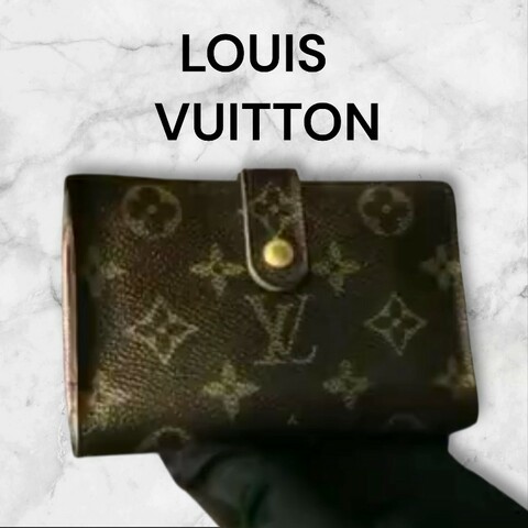 ✈️老闆出國不在‼️狂降甜價至4/5（原6800）㊣✨Louis Vuitton✨路易威登 LV 老花 中夾 口金 皮夾 錢包/二手精品/二手皮夾/保證正品🌳二手樹屋🌳