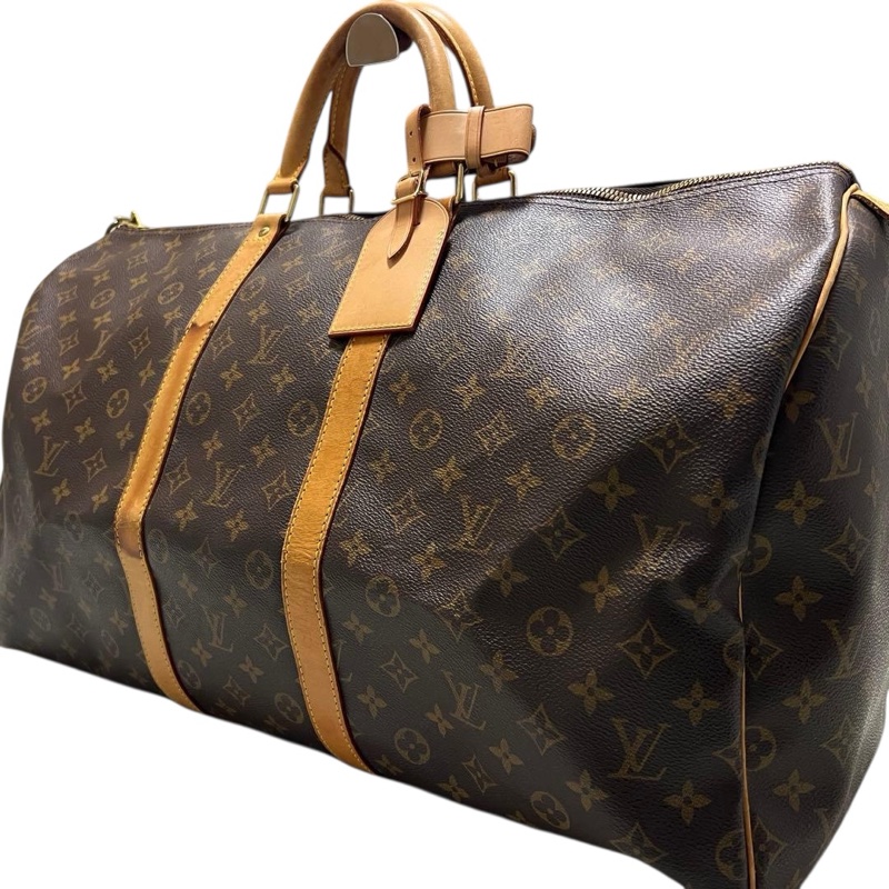 💝FuFu.Style ⟡.·* LV Keepall55 行李袋旅行包|隨身行李箱-0