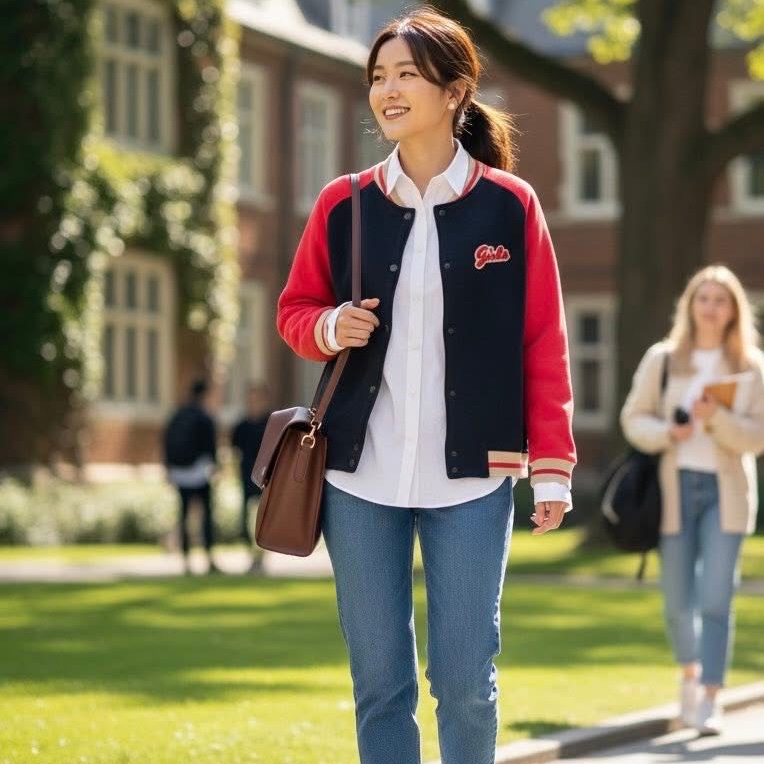 BURBERRY 倫敦 撞色棒球風夾克外套-9