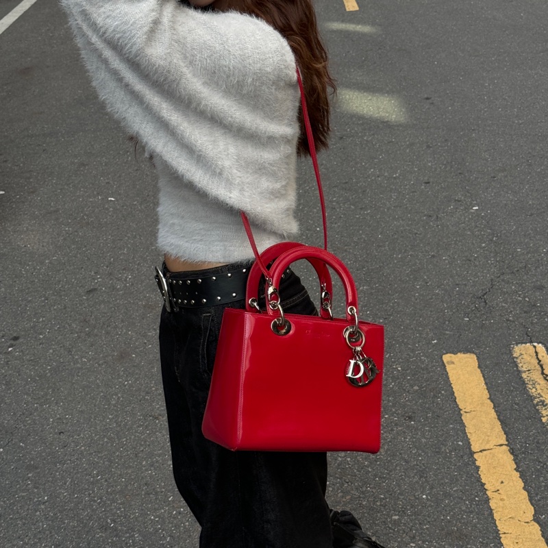 （極新🎁） Dior 黛妃包 LADY DIOR 斜背包（專櫃17.6萬）-33