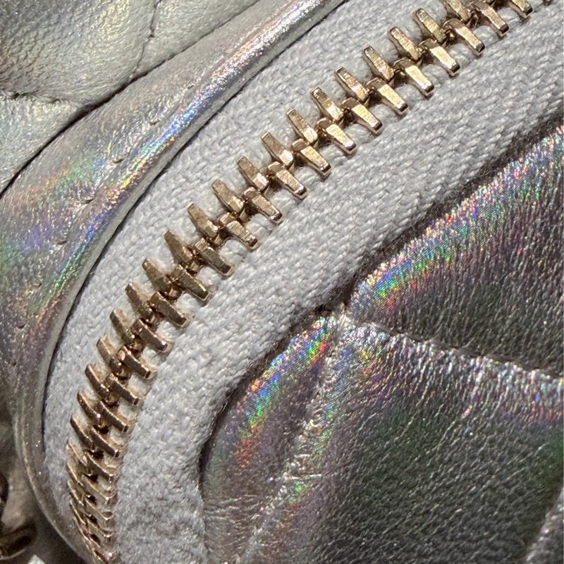 CHANEL 星空銀色25C相機包✨小書包🪩全新品唯一美炸高級銀-9