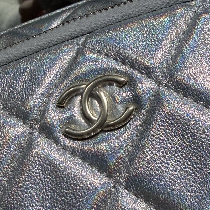 CHANEL 星空銀色25C相機包✨小書包🪩全新品唯一美炸高級銀-10