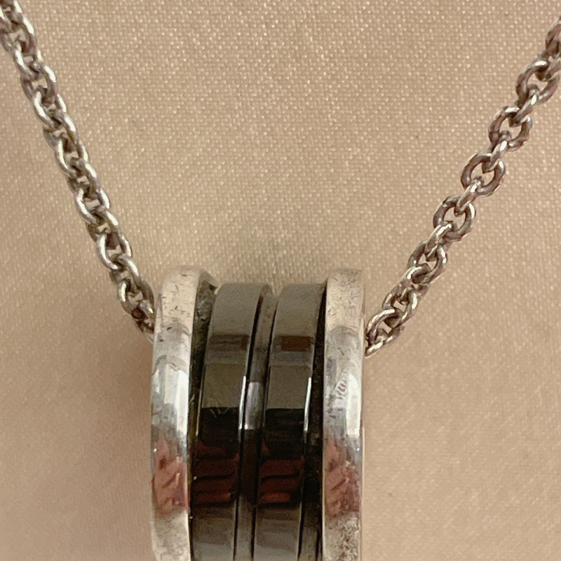 全配附保卡✨Bvlgari寶格麗慈善陶瓷項鍊save the children 純銀項墜鑲飾黑色陶瓷，純銀鍊帶-10