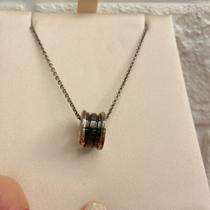 全配附保卡✨Bvlgari寶格麗慈善陶瓷項鍊save the children 純銀項墜鑲飾黑色陶瓷，純銀鍊帶-11