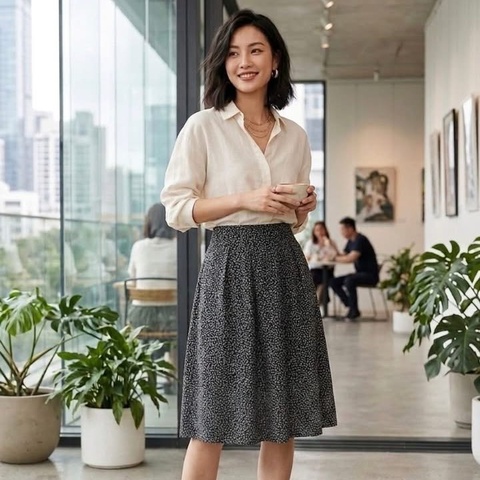 BURBERRY 倫敦 滿版愛心雪紡裙（夏款）