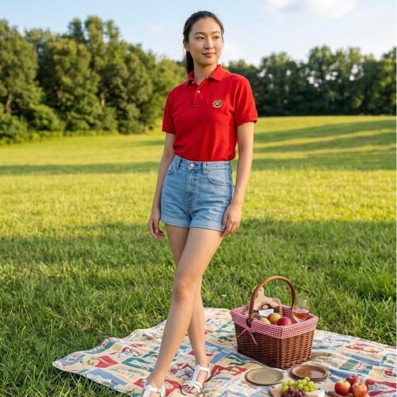 BURBERRYS 刺繡戰馬徽章POLO上衣-1