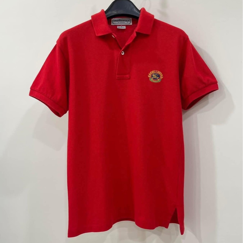 BURBERRYS 刺繡戰馬徽章POLO上衣-2