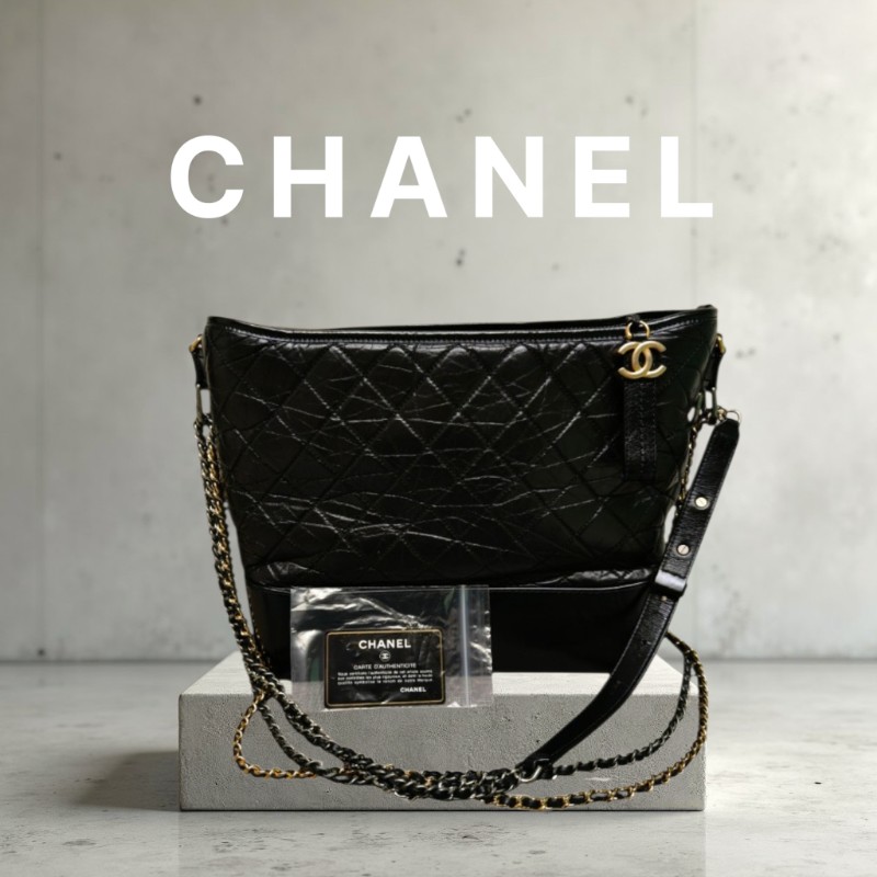 ‼️母親節狂降🫅‼️（原$83800）只到5/10⏰【8成新】㊣✨CHANEL✨（贈內膽）香奈兒 小香 流浪包 大號 雷標 保卡 肩背包 斜背包/二手包/二手精品🌳二手樹屋🌳-0
