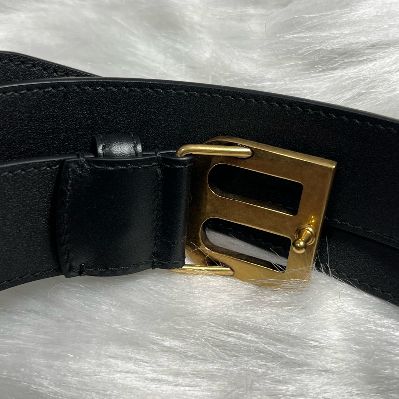 Balenciaga  巴黎世家皮帶  經典 復古金 百搭-4