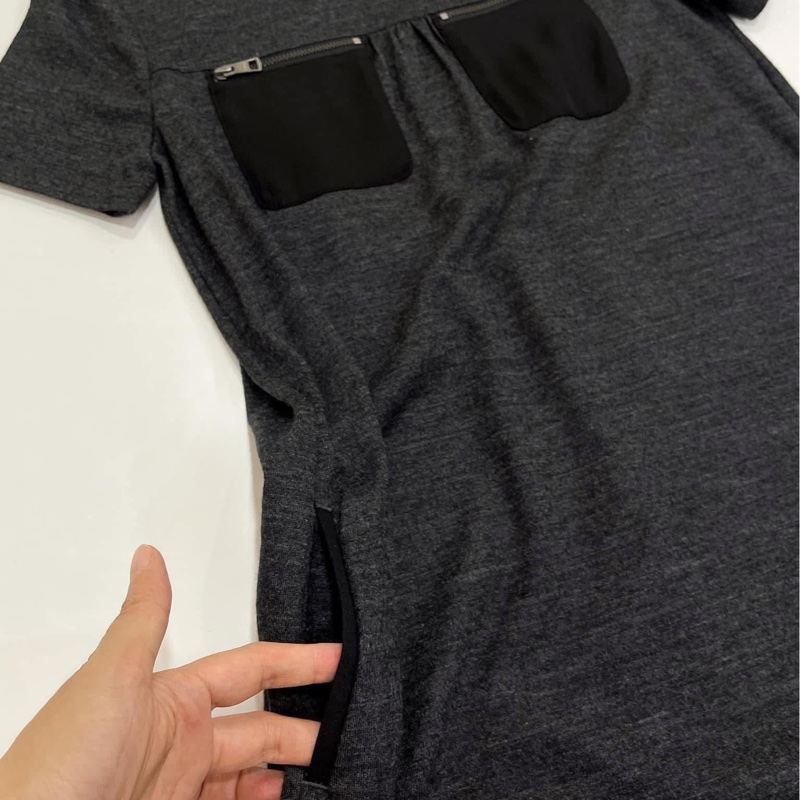 BURBERRY 倫敦 口袋拉鍊洋裝-4