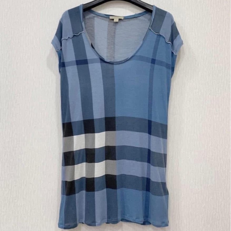 BURBERRY 倫敦 莫代爾棉格紋上衣-1