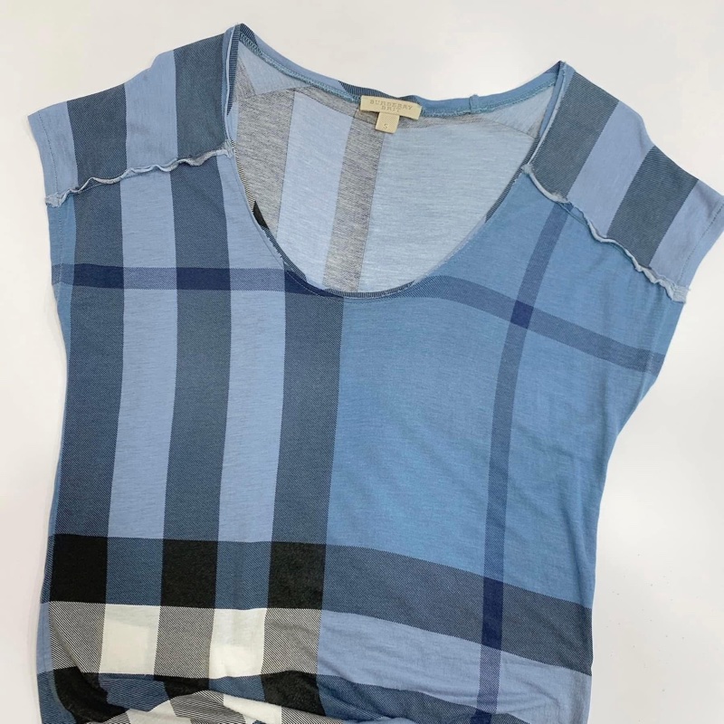 BURBERRY 倫敦 莫代爾棉格紋上衣-4