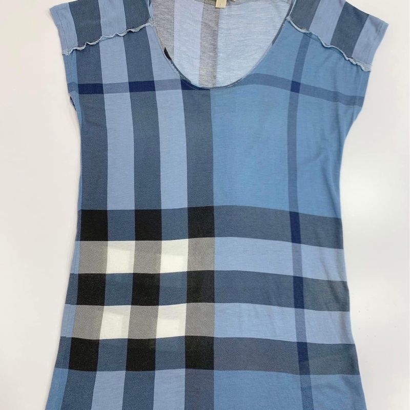 BURBERRY 倫敦 莫代爾棉格紋上衣-6