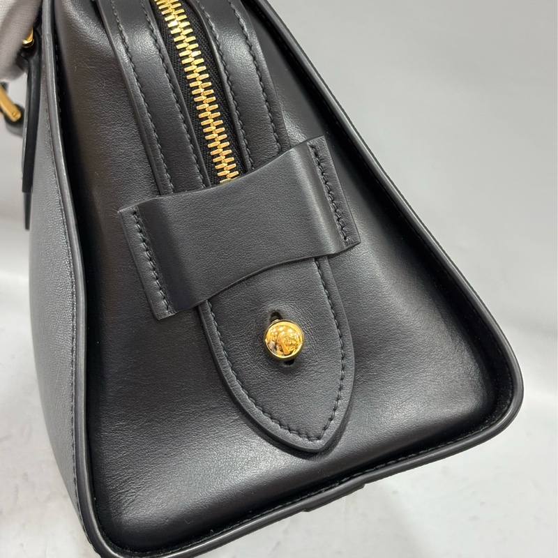 Prada 1BA164 黑防刮牛皮手提肩背兩用包-28