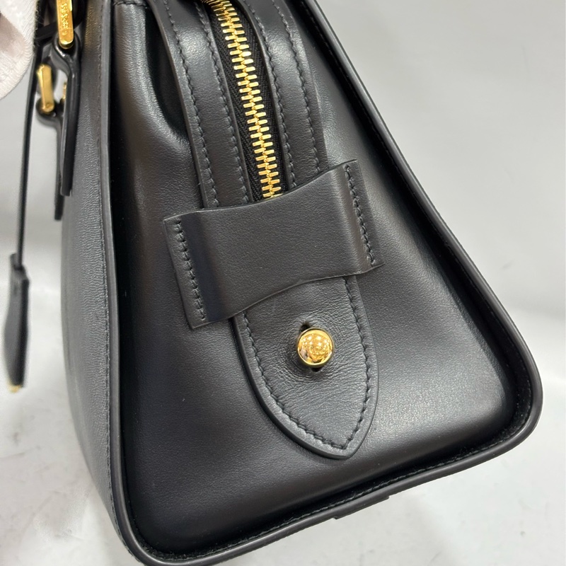 Prada 1BA164 黑防刮牛皮手提肩背兩用包-29