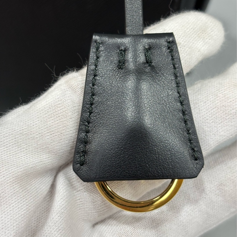 Prada 1BA164 黑防刮牛皮手提肩背兩用包-40