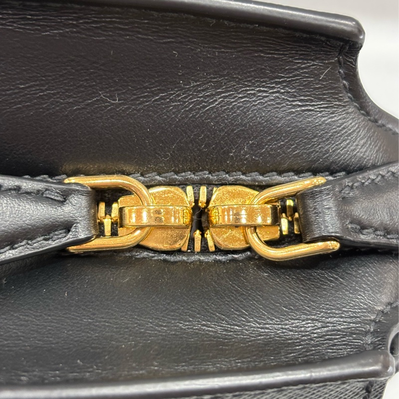 Prada 1BA164 黑防刮牛皮手提肩背兩用包-43