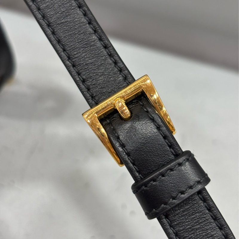 Prada 1BA164 黑防刮牛皮手提肩背兩用包-45