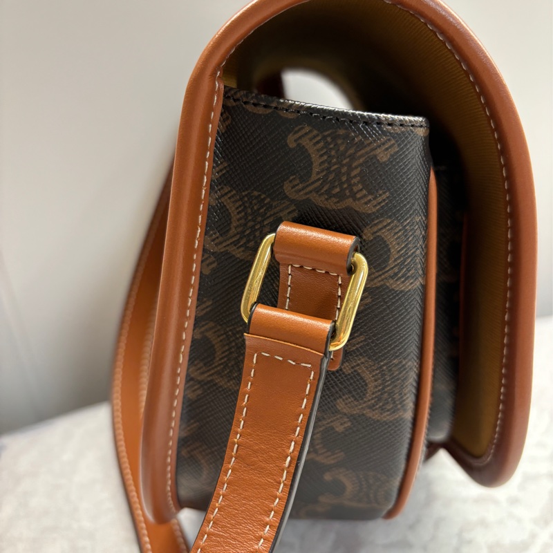 Celine 老花馬鞍包-12