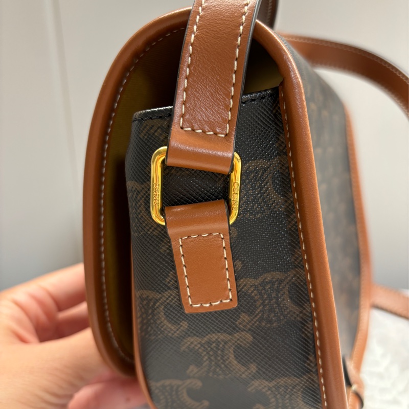 Celine 老花馬鞍包-13