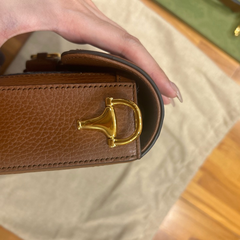 Gucci 1955 mini 雙肩帶 牛仔色（全新/完全沒背過）-13