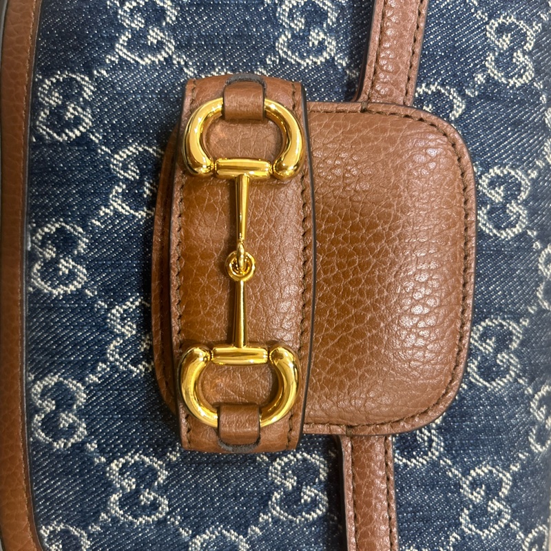 Gucci 1955 mini 雙肩帶 牛仔色（全新/完全沒背過）-15