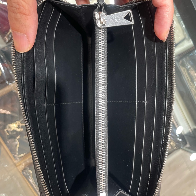 BV 全皮編織 拉鍊 長夾/皮夾 85成新-19