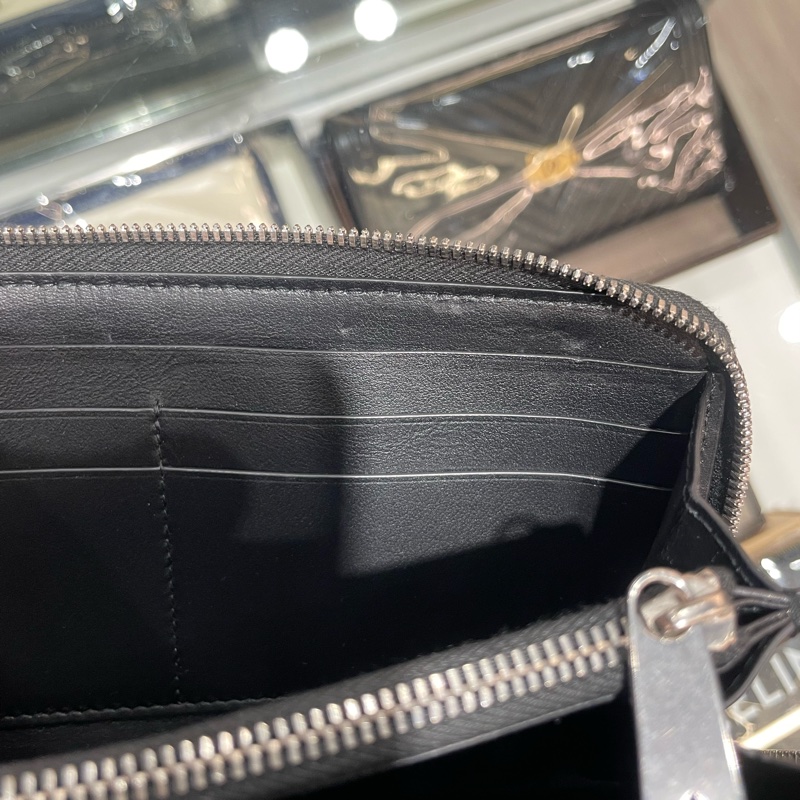 BV 全皮編織 拉鍊 長夾/皮夾 85成新-20