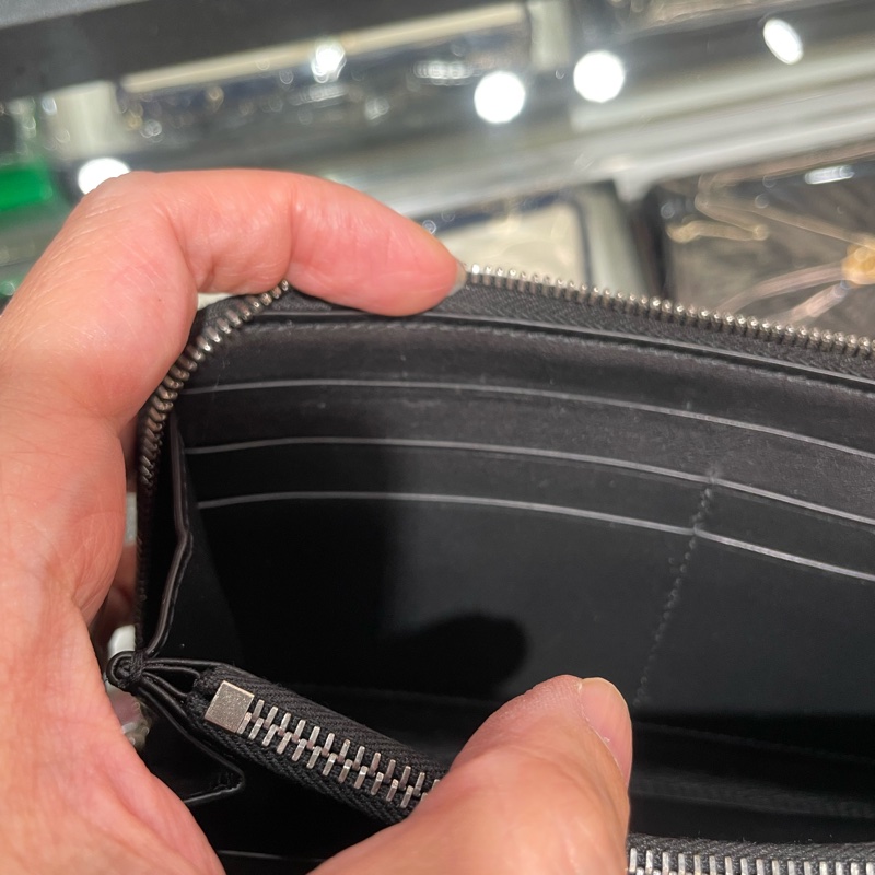 BV 全皮編織 拉鍊 長夾/皮夾 85成新-22