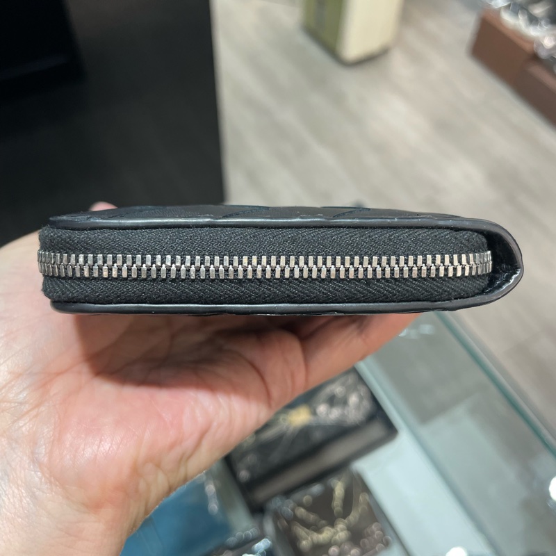 BV 全皮編織 拉鍊 長夾/皮夾 85成新-25