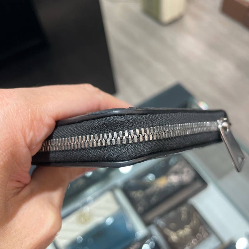 BV 全皮編織 拉鍊 長夾/皮夾 85成新-28