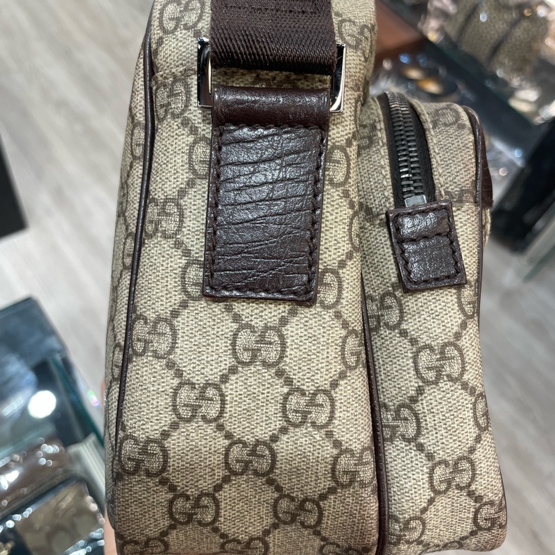 GUCCI 防水斜背包/側背包/雙層記者包 85成新-20