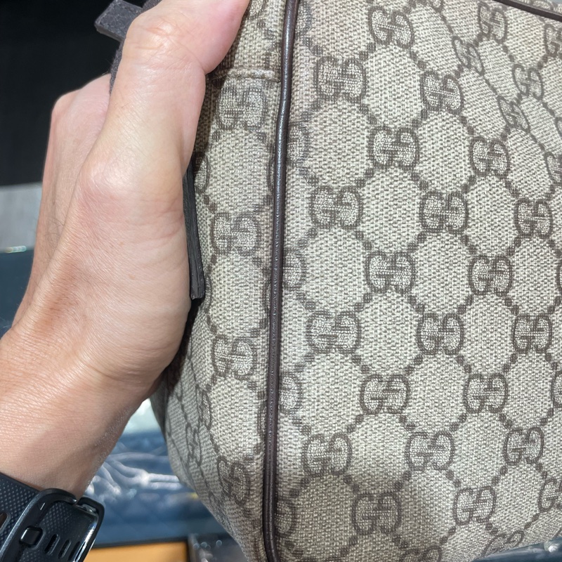 GUCCI 防水斜背包/側背包/雙層記者包 85成新-22