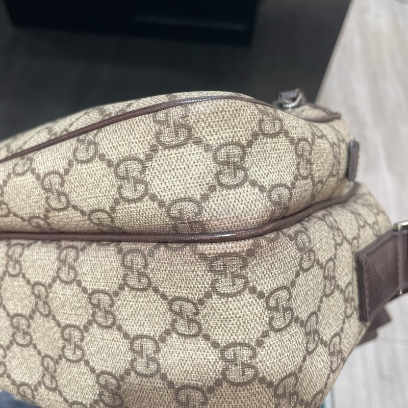 GUCCI 防水斜背包/側背包/雙層記者包 85成新-26